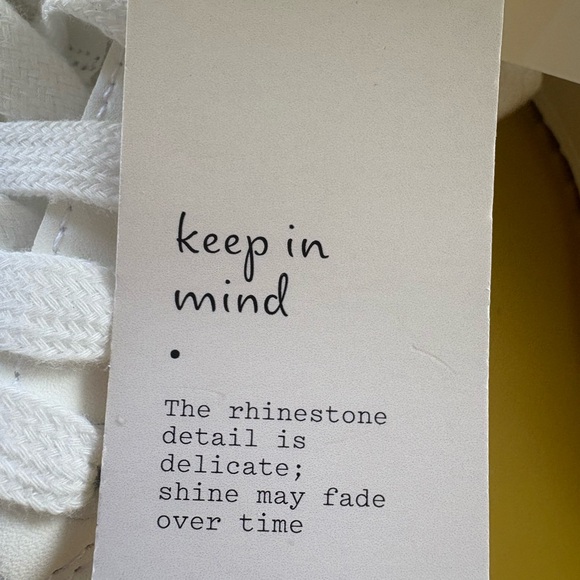 Elegant White Sneakers with Rhinestone Detailing - Picture 6 of 7